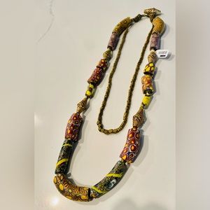 Beautiful Vintage Millie Fiore Beaded Double Necklace. Hand Made